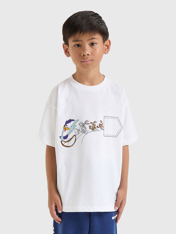 White T-shirt with  print - 1