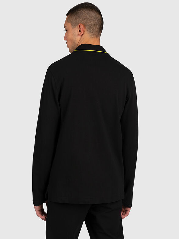 Polo shirt with long sleeves and logo detail - 3