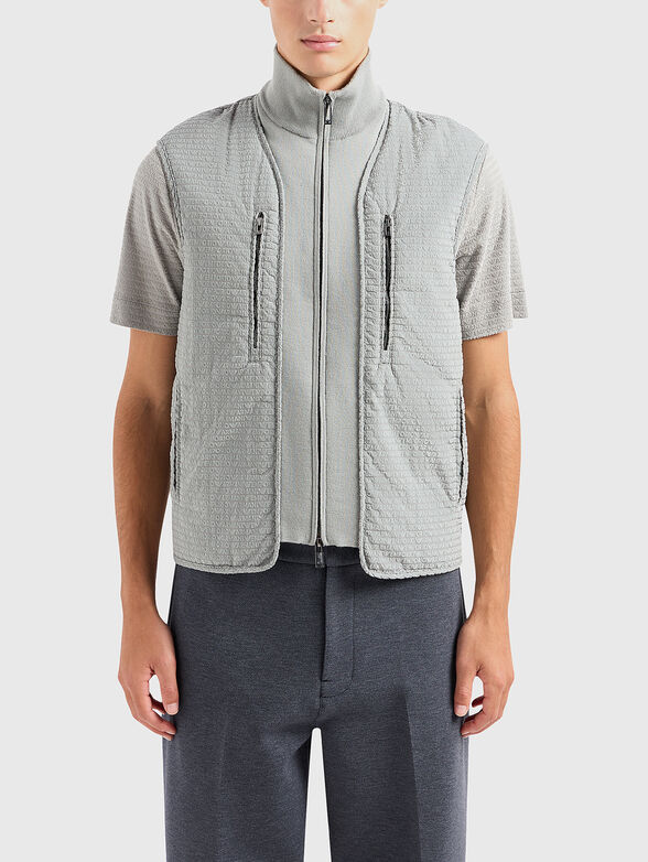 Grey vest with zip - 1