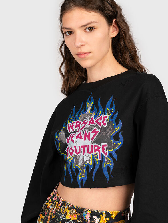 Sweatshirt with logo print - 2