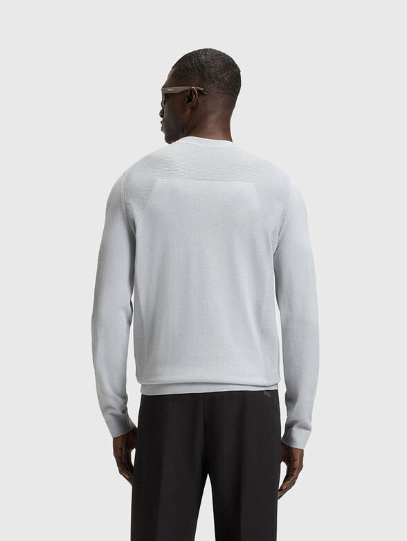 Cotton sweater with logo - 3