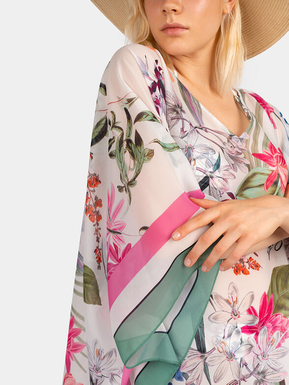 Kaftan with floral print - 3