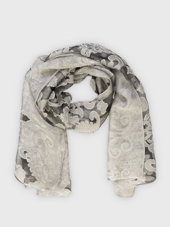 Scarf with sheer effect - 1
