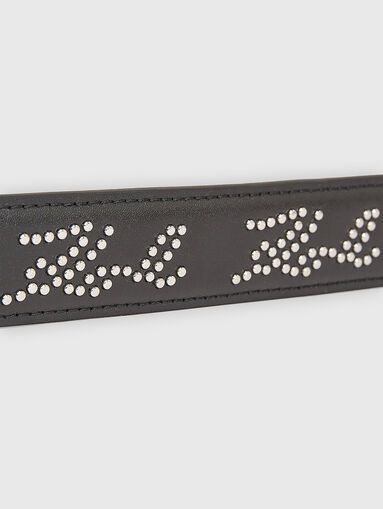 K/SIGNATURE black belt with rhinestones - 4