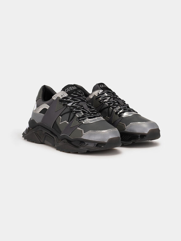 MASSA TECH sports shoes with silver accents - 2