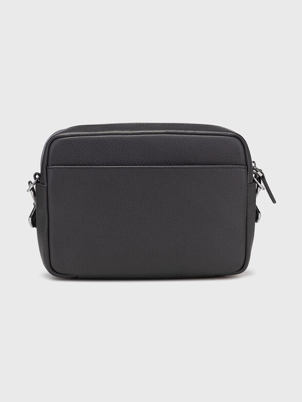 Leather crossbody bag with logo - 3