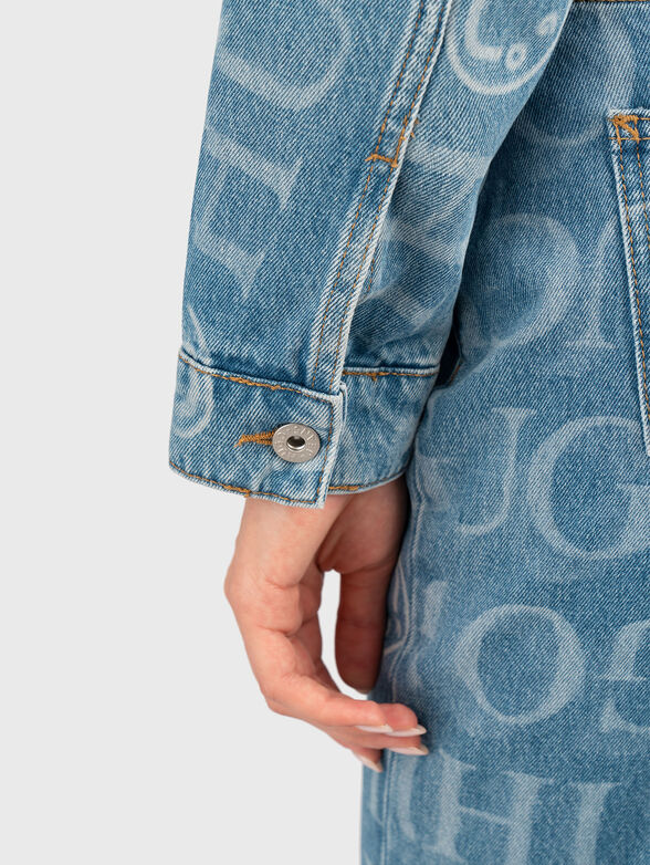 GALATEA denim jacket with print - 4