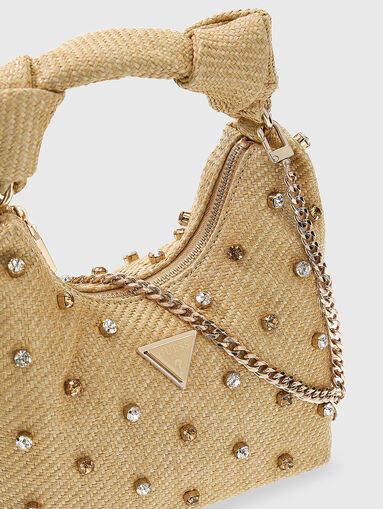 ISOTTA  small bag with appliquéd crystals - 4