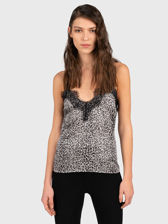 Top with thin straps and lace - 1