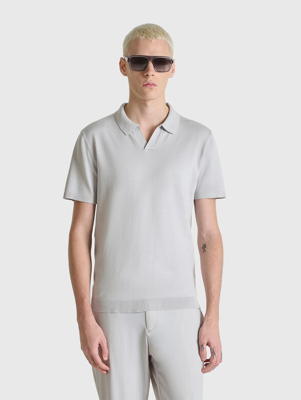 Slim-fit polo shirt in black   - 1