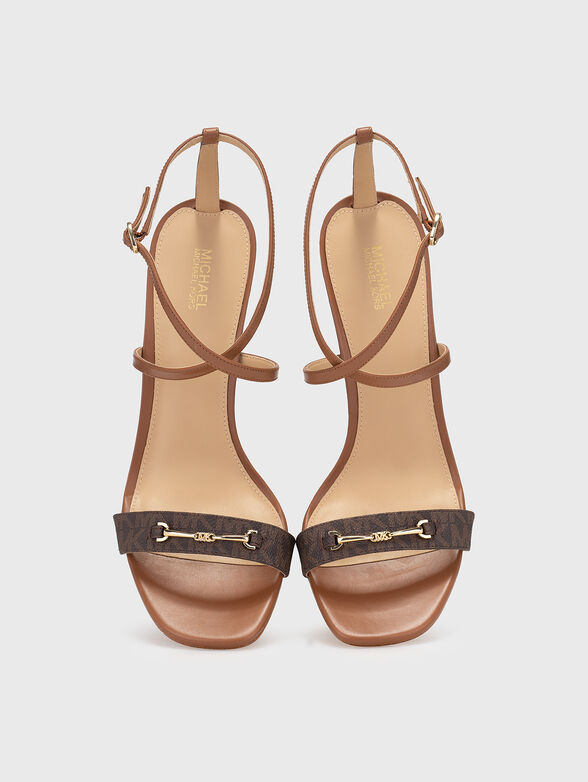 LENA leather heeled sandals - 6