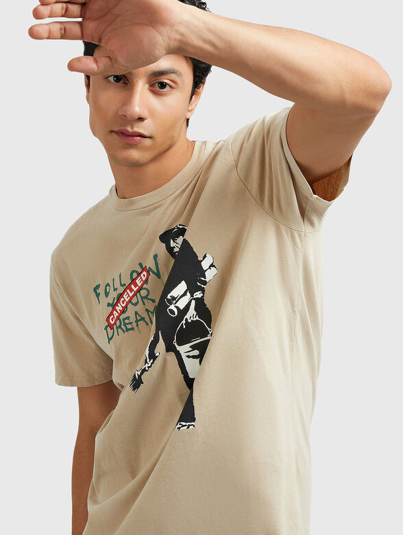 CANCELLED DREAMS cotton T-shirt with print - 4