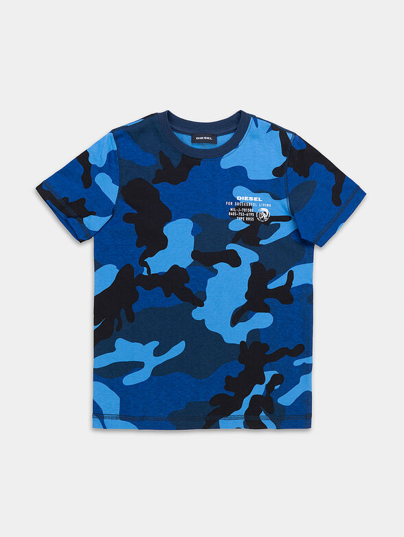 T-shirt with camouflage print - 1