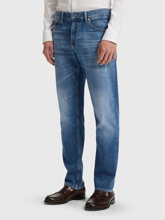 Straight jeans with washed effect - 1