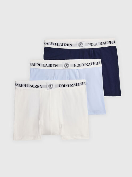 Set of three pairs of boxer with logo - 1