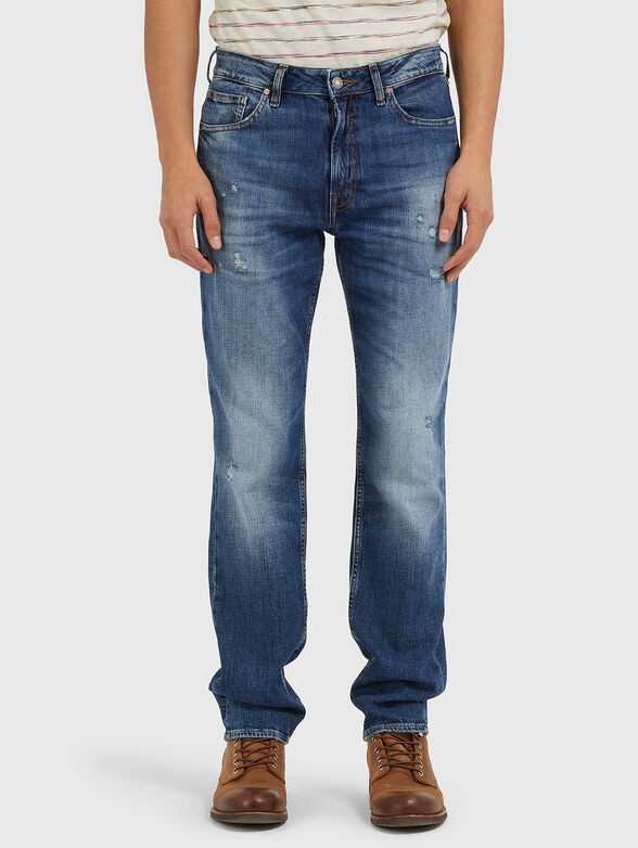 DRAKE blue jeans with washed effect - 1