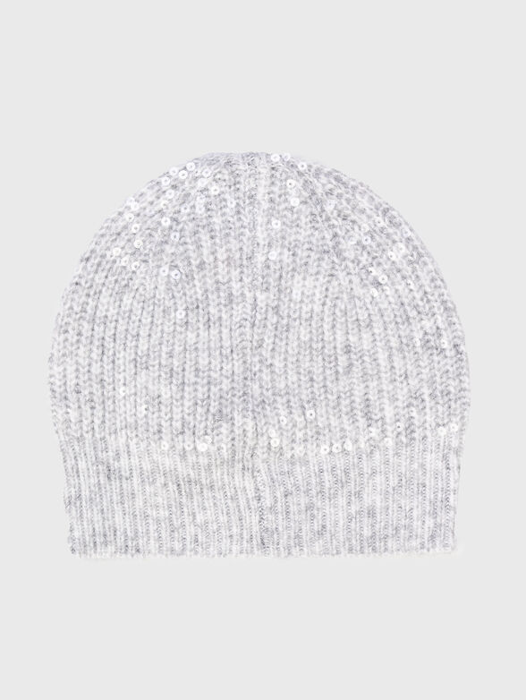 RILEY knitted hat with sequins and logo - 2