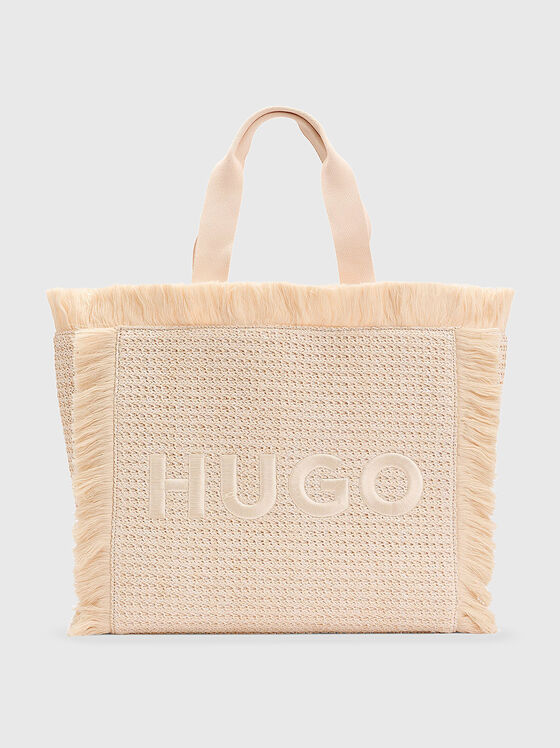 BECKY logo embroidery tote bag - 1