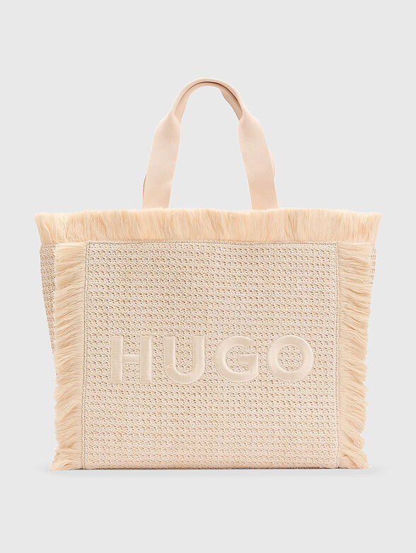 BECKY logo embroidery tote bag - 1