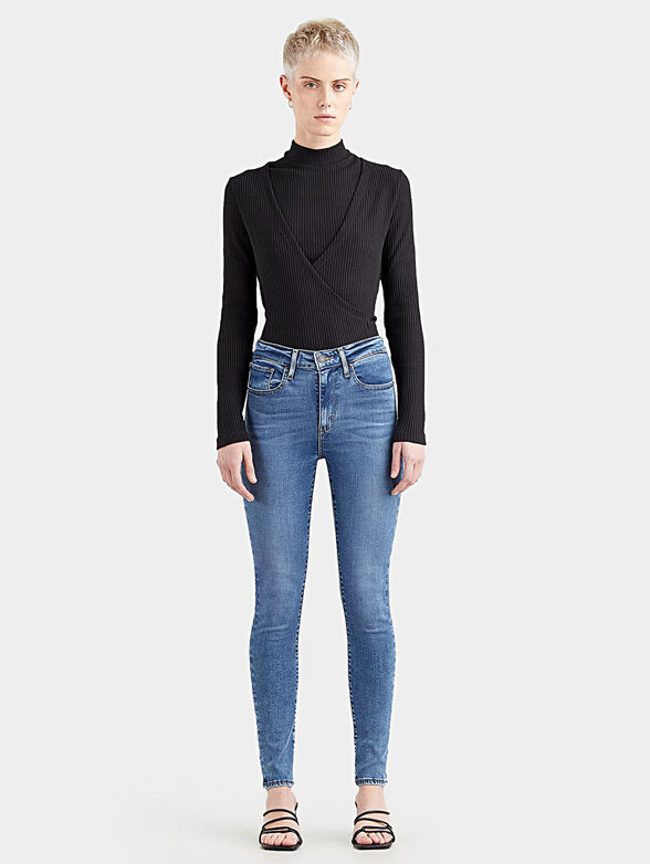 721™ high waisted skinny blue jeans - 1