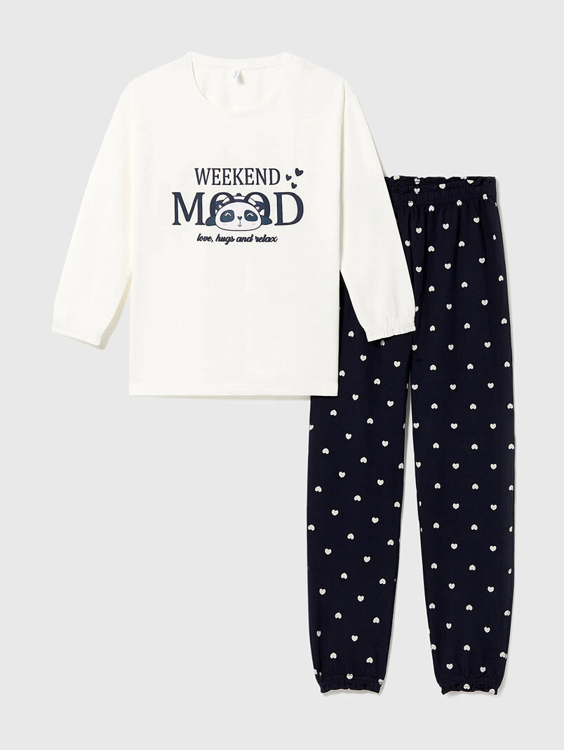 WARM COMFY two-piece pyjamas with print - 3