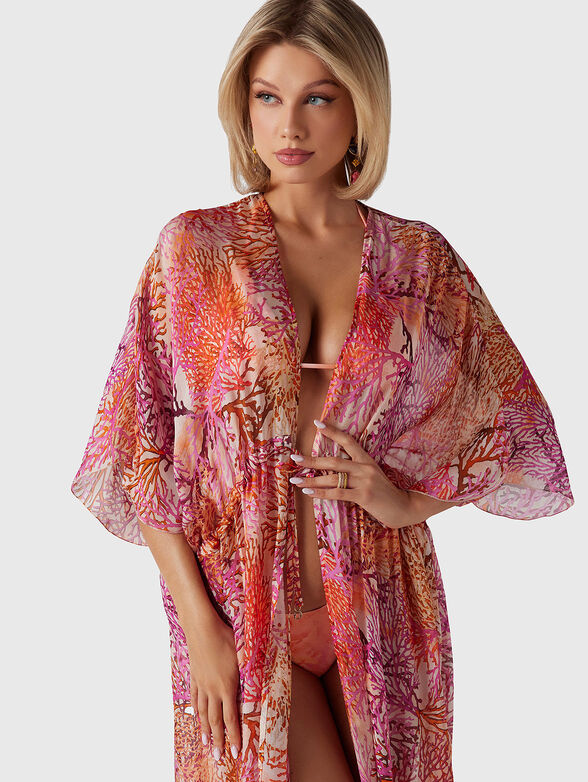 Printed beach kimono - 3