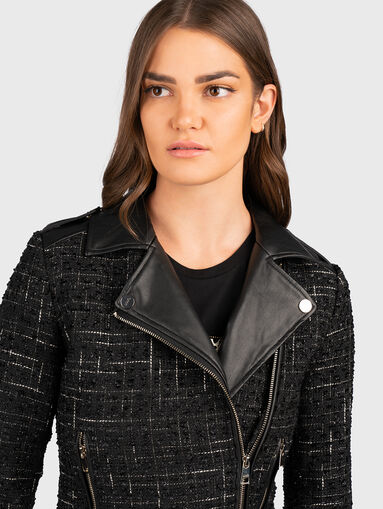Black biker jacket  - 5