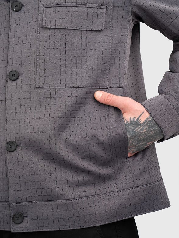 JULIANO243F1 transitional wool blend jacket  - 4