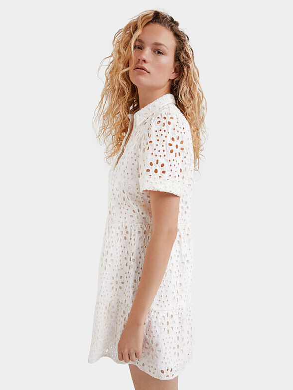 Dress with Swiss embroidery  - 3