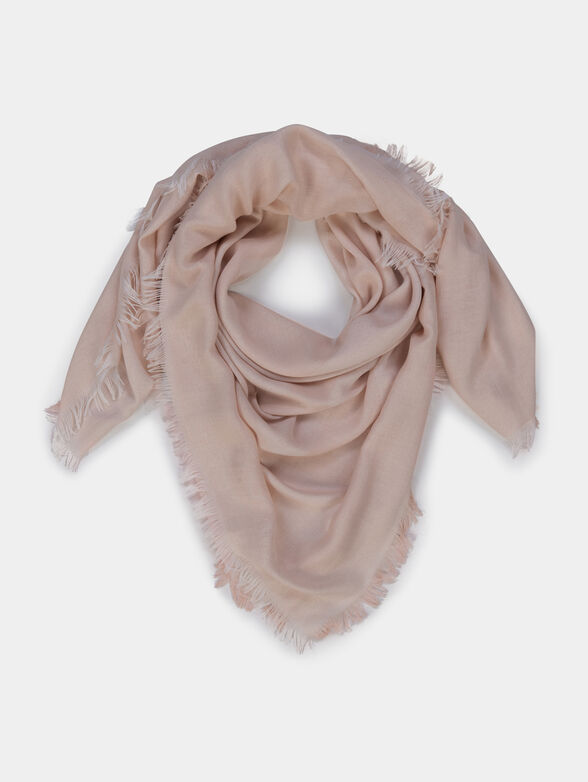 Square scarf with logo print - 1