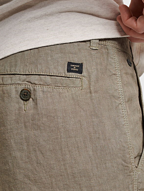 STUDIOS blue linen shorts - 3