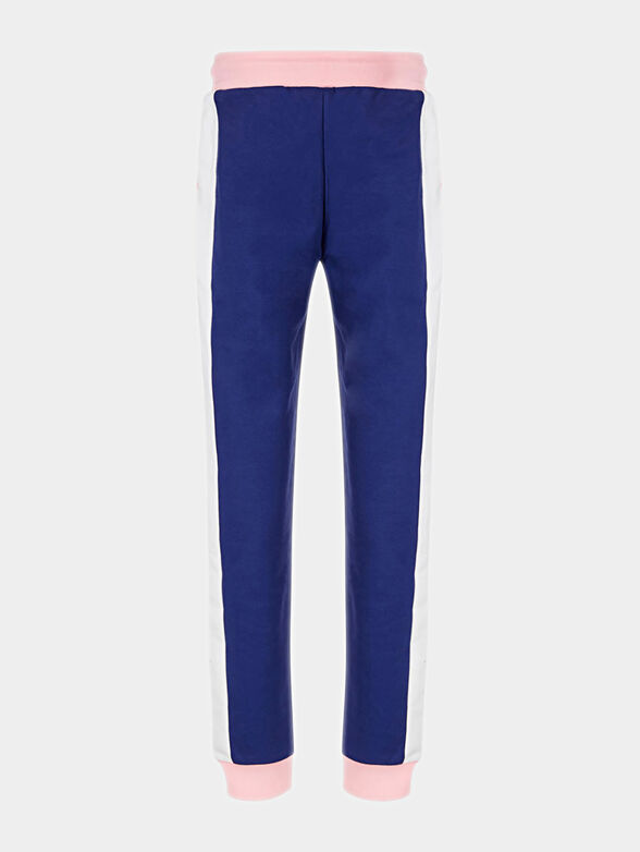 Sports pants with color-block effect - 2