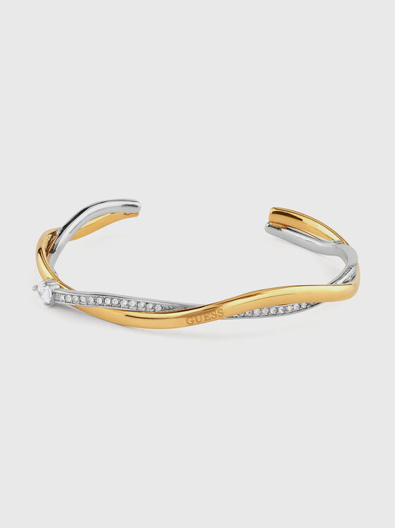 TWIST bangle with rhinestones - 1