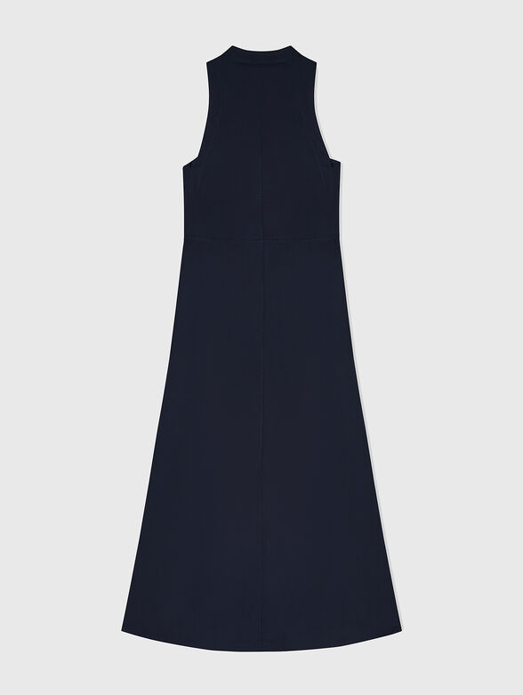 Cotton poplin dress with ties - 3