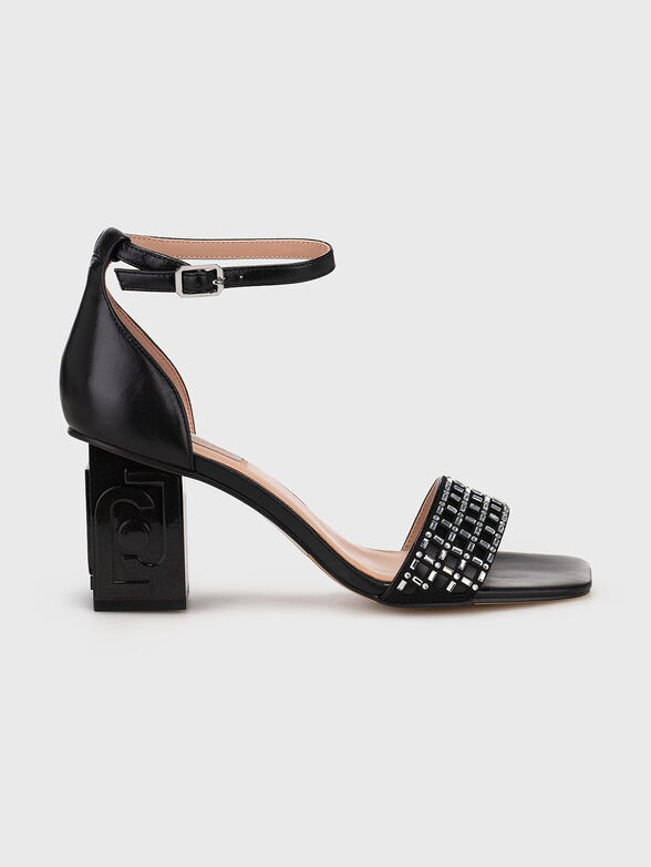 VIOLET black heeled sandals - 1