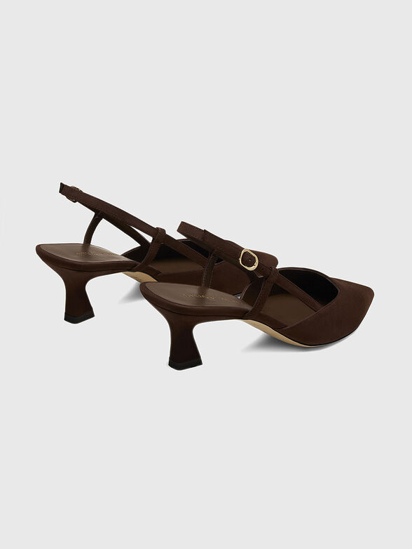 VINNIE 50 SLINGBACK suede heel shoes - 3
