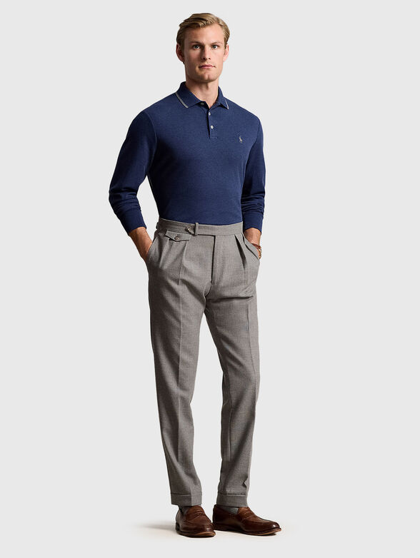 Polo-shirt with long sleeves - 2