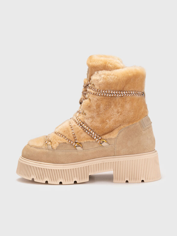 TURIN 9 suede and wool leather ankle boots - 4