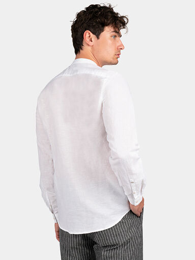TOLEDO white linen shirt - 3
