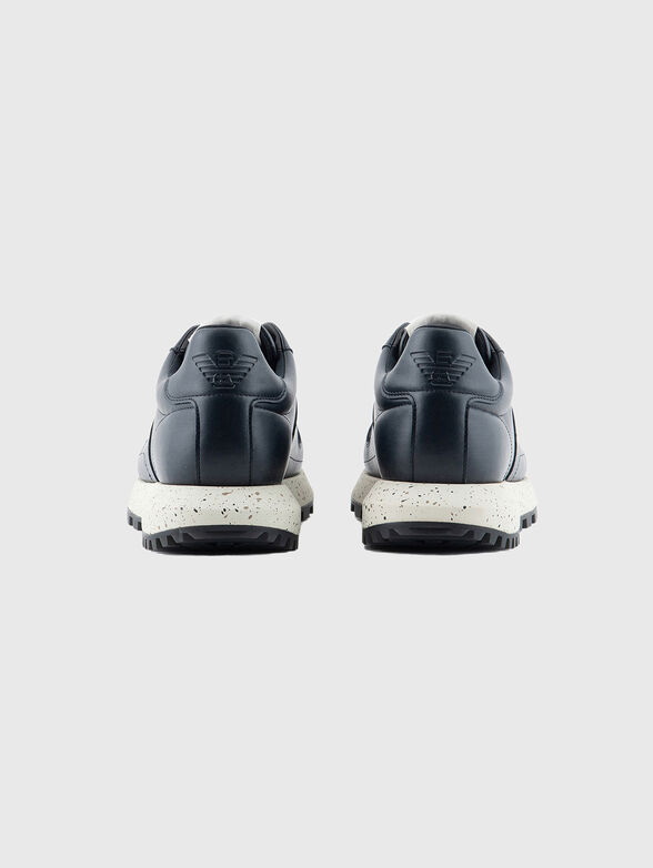 Navy blue sports shoes - 3