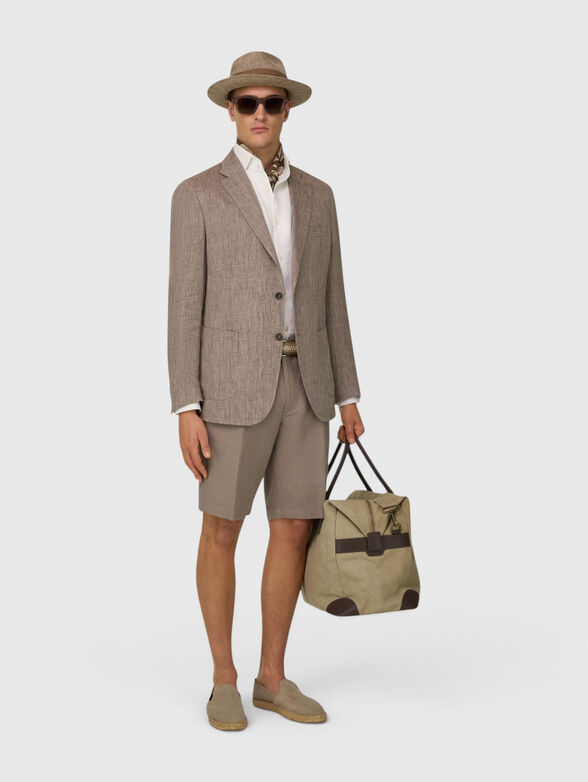 Single-breasted linen jacket - 2