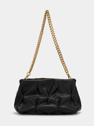 OPHELIE leather bag with pinched detailing - 3