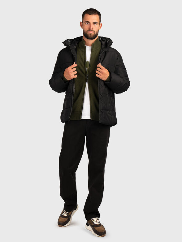 Merino wool cardigan with zip - 2