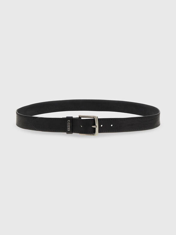 Black leather belt - 2