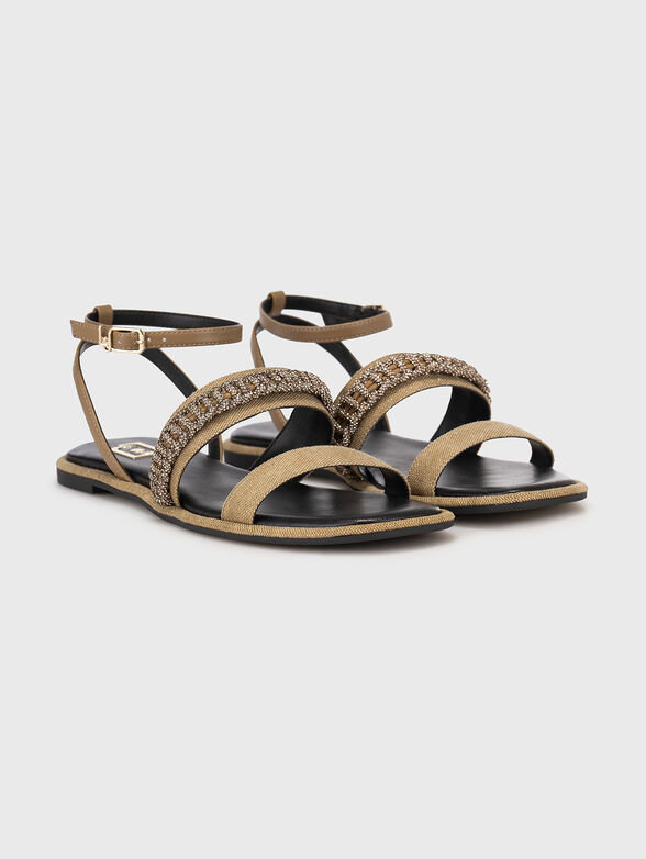 IRENE applied rhinestones sandals - 2