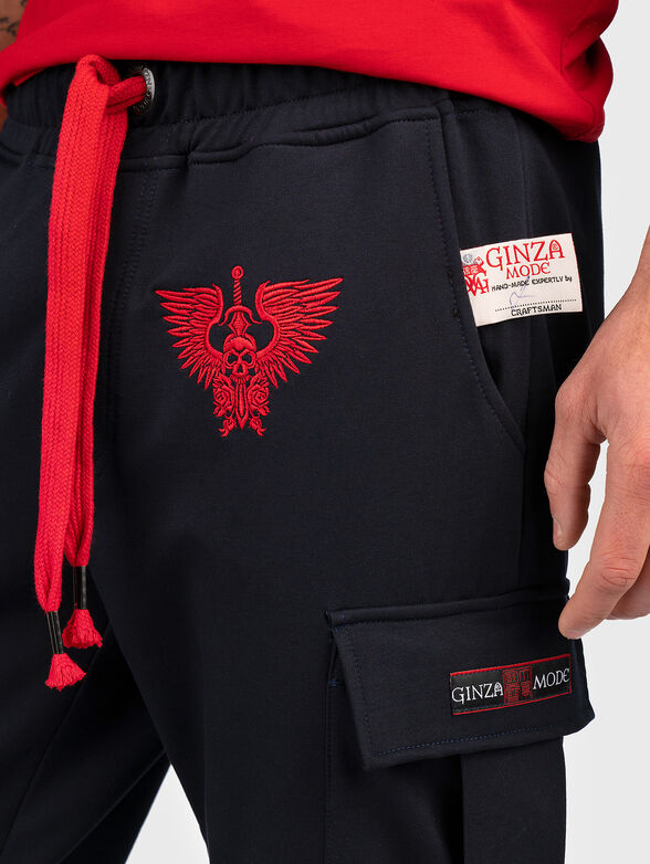 JSP005 black sports trousers - 3