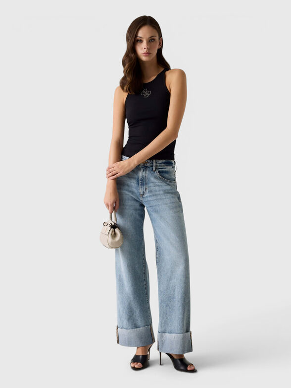 Ribbed top with logo detail - 2