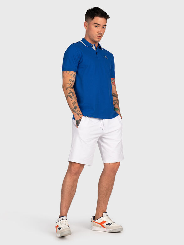 Black polo shirt CHROMIA from cotton pique - 2