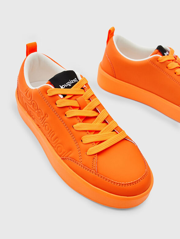 Oragne sports shoes - 6
