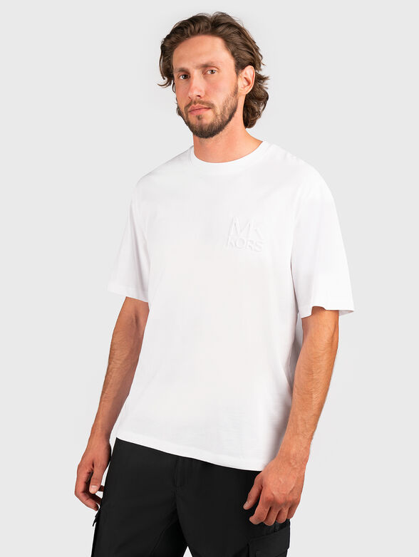 T-shirt with embossed logo on the back - 1